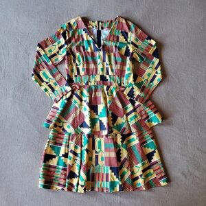 Africa Dashiki Gowns Kente Print Large